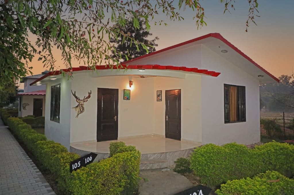 Resort Cottages At Dusk
