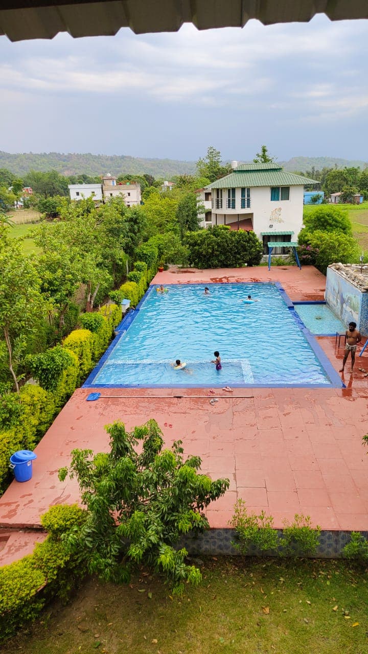 Aerial Swimming Pool View